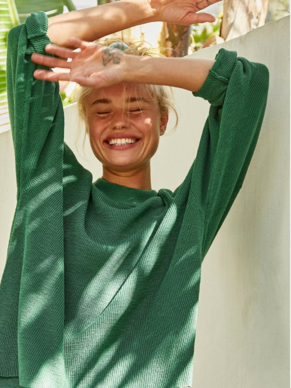 Free People Beach Malibu Solid Surf Sweater